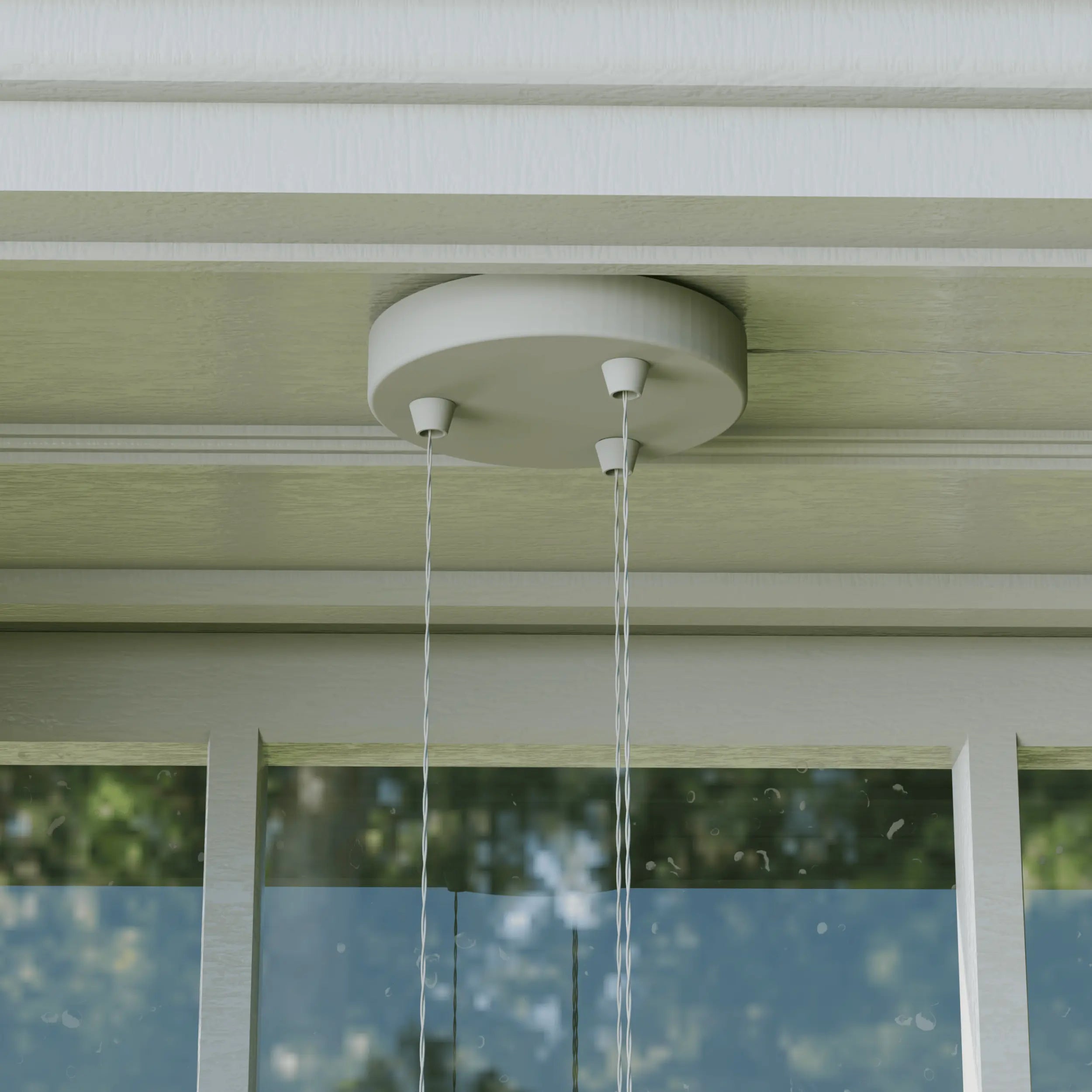 Runder 5-fach-Baldachin kompatibel mit Sternsystem A1/A1E (165 mm, Höhe 30 mm) Lunalume