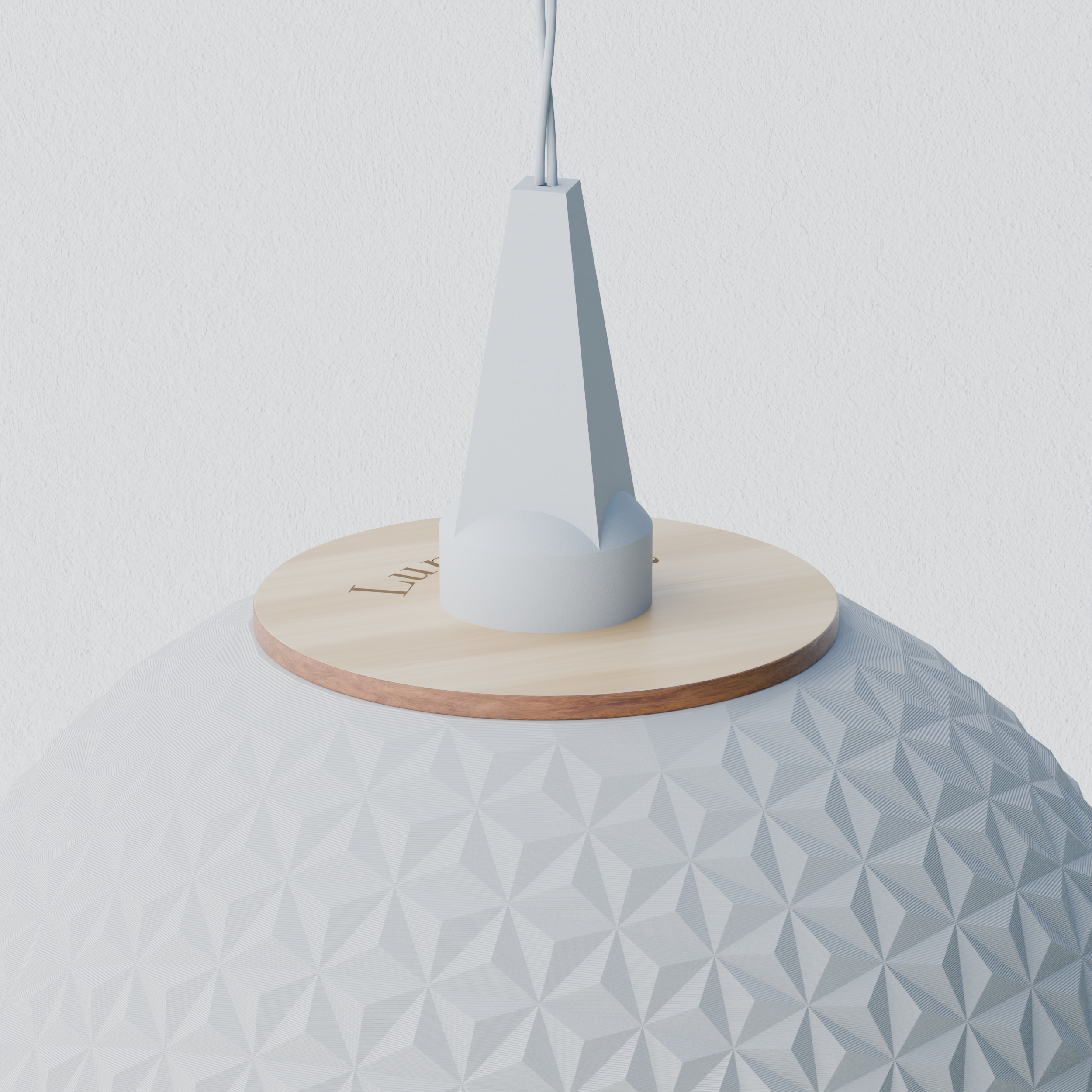 Orb • Polina – Detail Holzdeckel und Aufhängung