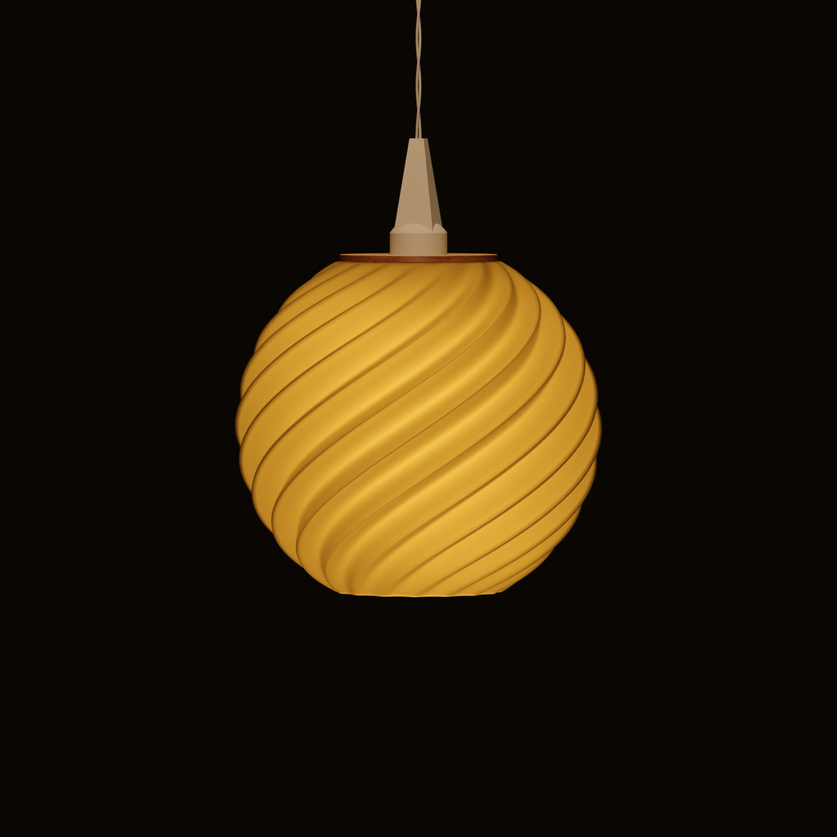 Orb • Crema – Seitenansicht, beleuchtet