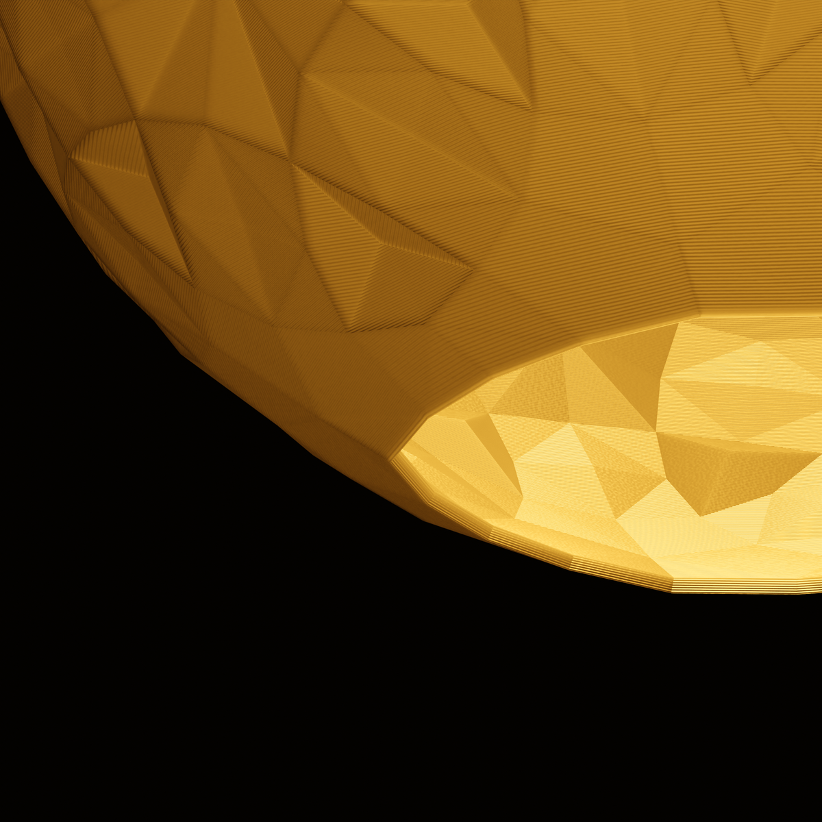 Orb • Luna – Detail Oberfläche, beleuchtet