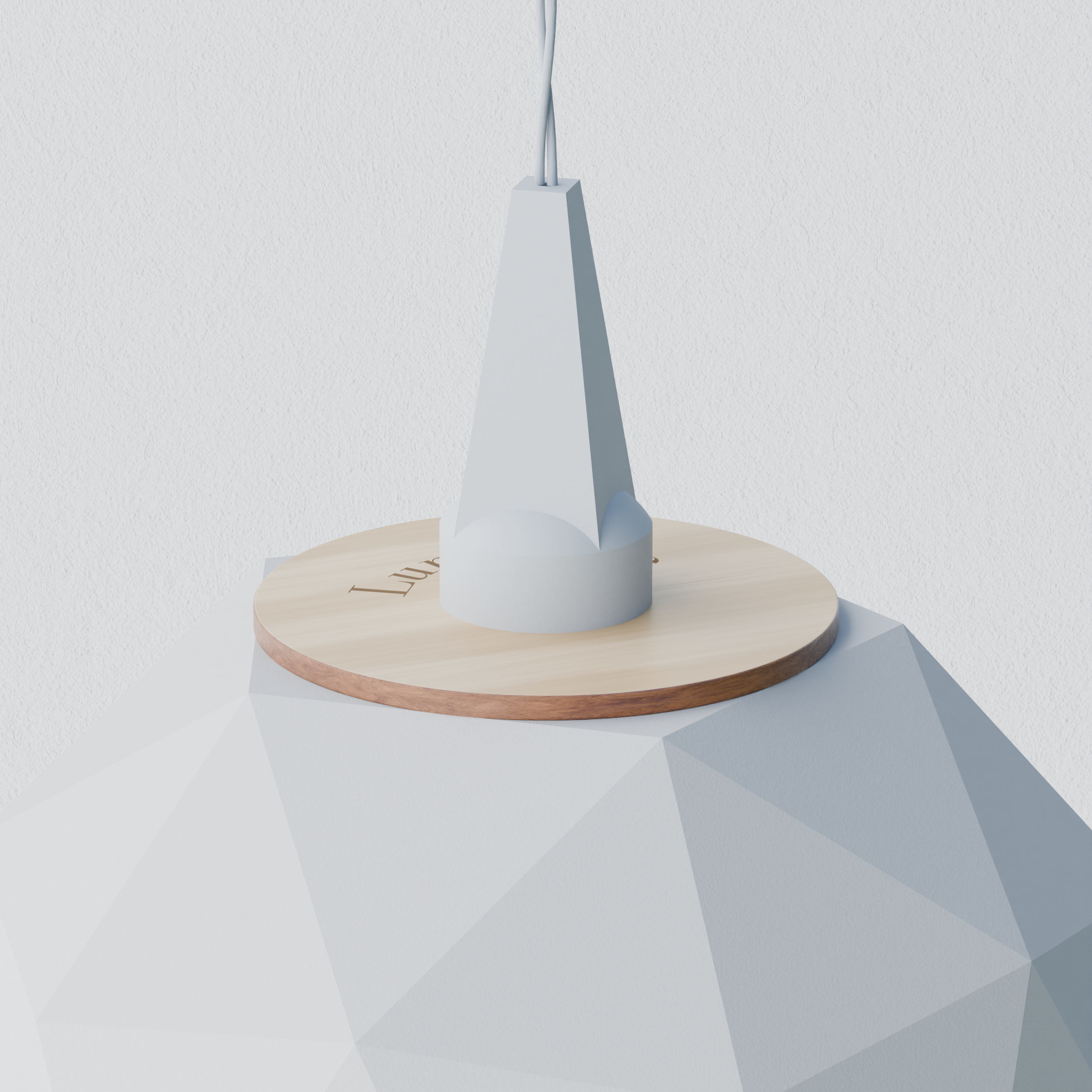 Orb • Trella – Detail Holzdeckel und Aufhängung